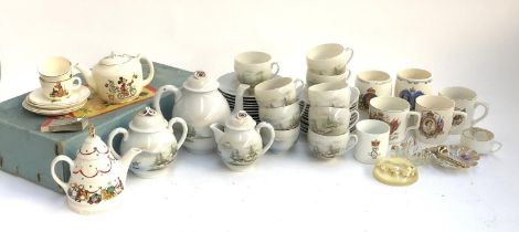 A mixed lot of ceramics to include Beswick part Walt Disney Disneyland nursery tea set, boxed,