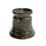 An 18th century pewter pounce pot/sander, 6.2cmH