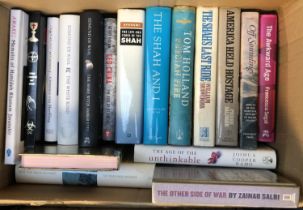 BOOKS: a miscellany. Three boxes - Middle East, Balzac (a uniform run), and others.