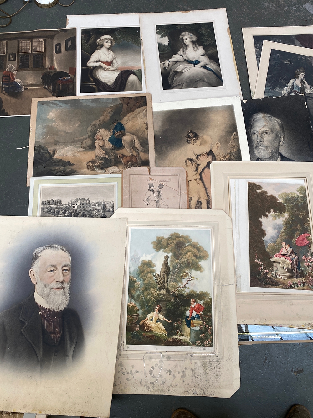 A quantity of 19th century prints and engravings