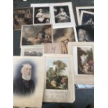 A quantity of 19th century prints and engravings