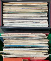 A quantity of vinyl LPs and 45s, to include Donny & Marie Osmond etc, in three boxes