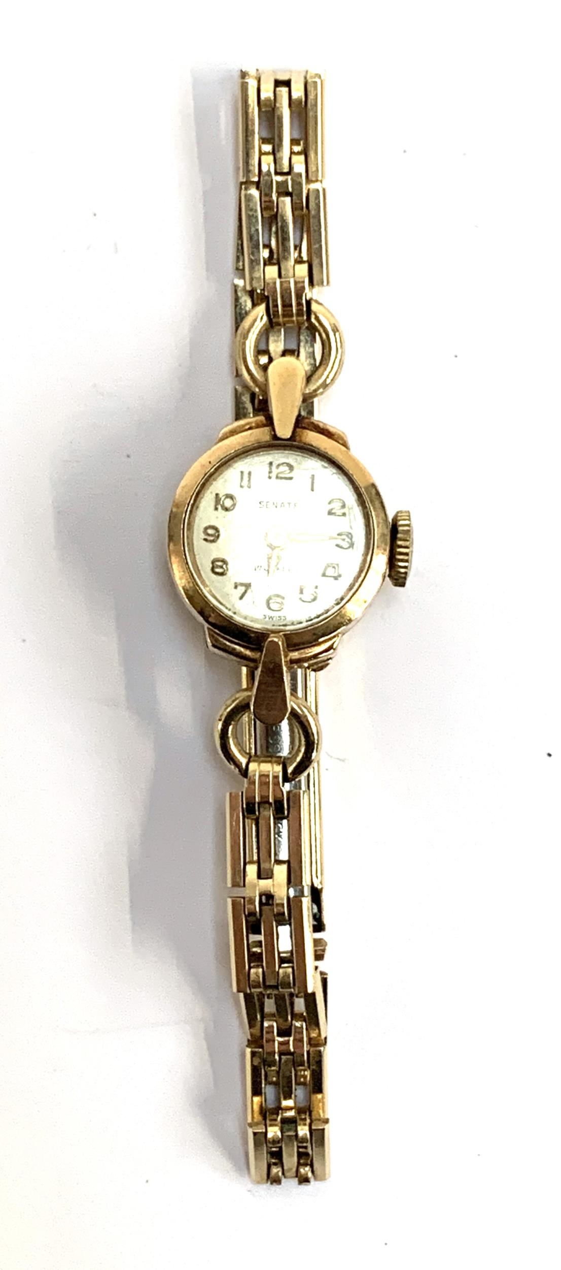 A Senate ladies 9ct gold 17 jewels cocktail watch, gross weight 11.8g