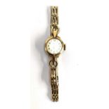 A Senate ladies 9ct gold 17 jewels cocktail watch, gross weight 11.8g