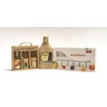 Cachaça do Brasil, 50ml, 3 bottles, in gift pack, together with Alfred Schladerer schnapps, 30ml,