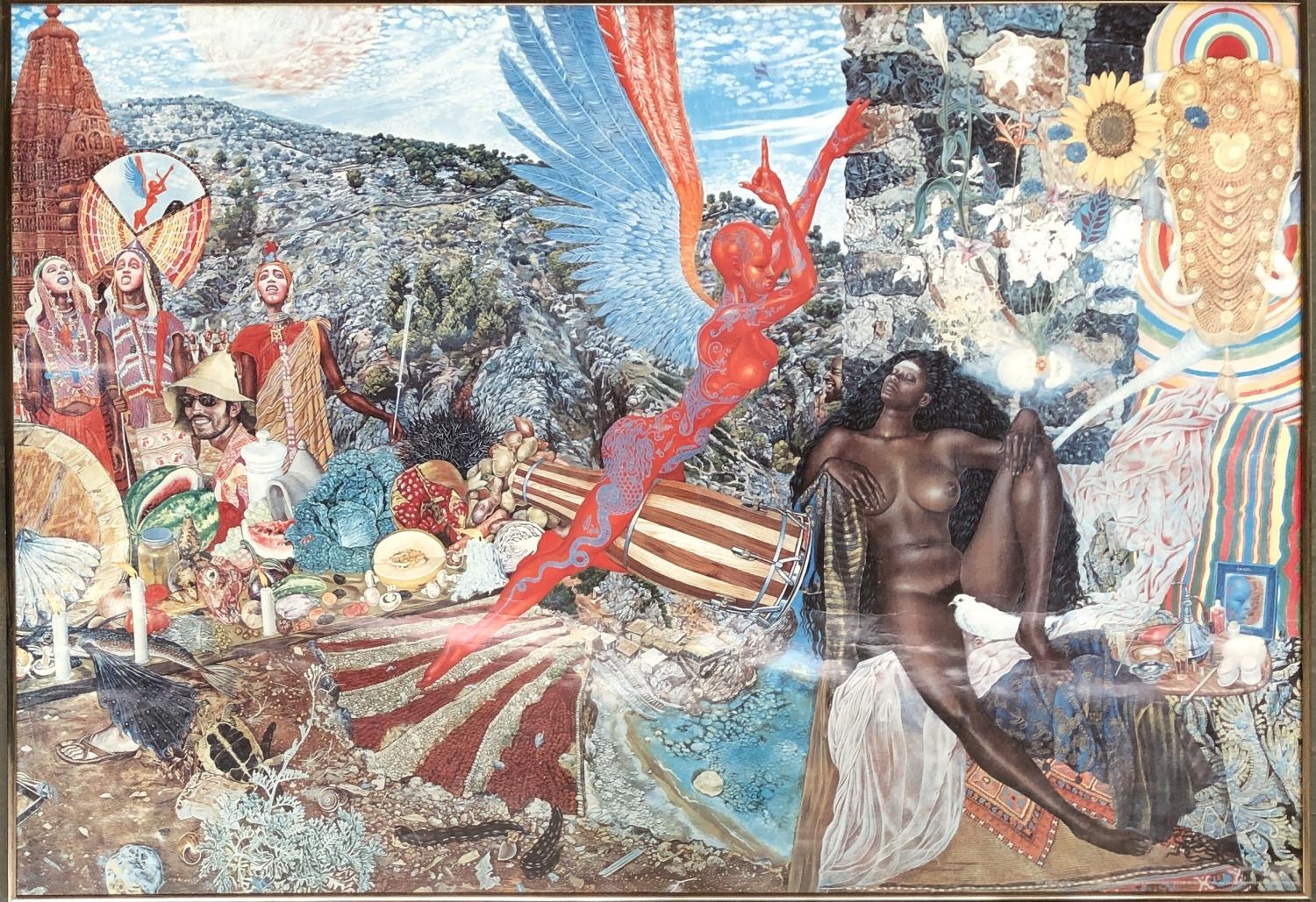 Mati Klarwein (1932-2002), 'Annonciation', poster, 66.5x96.5cm