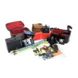 A mixed lot of cameras and equipment to include Kodak Brownie, Kodak Brownie Six-20, Sigma lenses,
