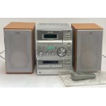 A Sony CMT-CP100 CD/radio with speakers