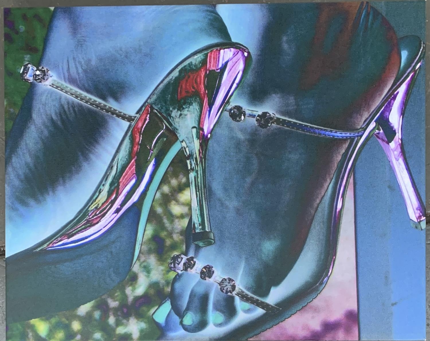 John Stevens, 'High Heels', photoart on canvas, 61x76cm