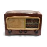 A Bakelite radio, Cossor Melody Maker c.1949, 42cmW