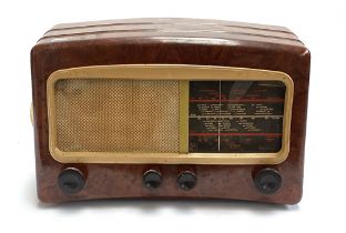 A Bakelite radio, Cossor Melody Maker c.1949, 42cmW
