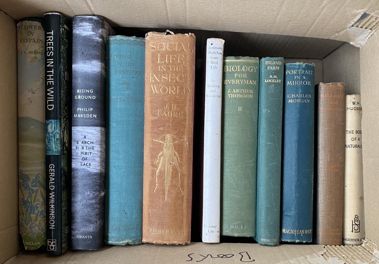 BOOKS, NATURE/NATURAL HISTORY. Some with good illus. Some vintage.