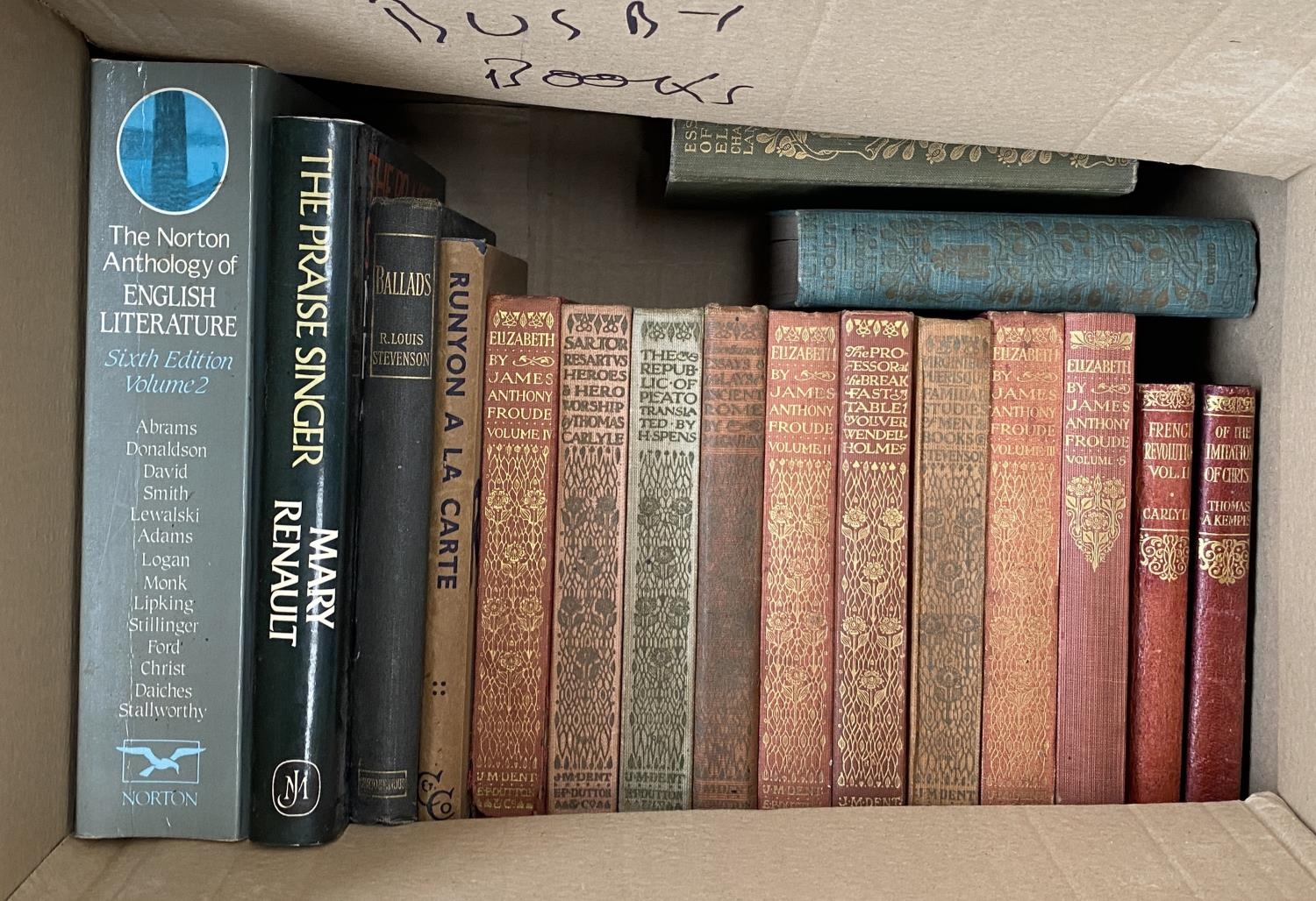 BOOKS, LITERATURE. In two boxes. A wide variety of largely Eng. Lit. classics. Including a good/good - Image 2 of 4