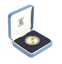 An Alderney coronation anniversary gold £25 coin, 1993
