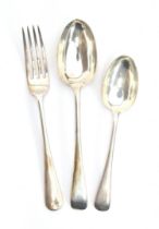 A part canteen of Old English pattern flatware by Josiah Williams & Co, London 1936, comprising