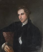 Late 18th century pastel, portrait of a gentleman, 19x15.5cm