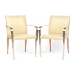 Mark Goetz for Bernhardt Design, a set of 6 'Aria' chairs, in varying states of condition, having