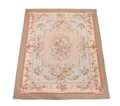 A rug in Aubusson taste, of recent manufacture, approx. 308x238cm; together with another similar,