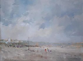 Charles Horwood (1907-1975), 'The Beach', oil on canvas, signed lower left and dated 1965 to