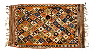 A qashqai kilim rug, 256x152cm