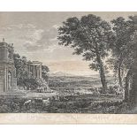 Pietro Parboni after Claudio Di Lorena, ruins of the temple of Apollo, 'Al Sig Luigi Pavon Amatore