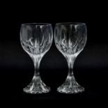 A set of ten Baccarat Massena large wine glasses, each 17.4cm high, boxed