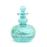 Charles V Ramsay (1975-2008), an iridescent art glass bottle with stopper, signed and dated '96 to