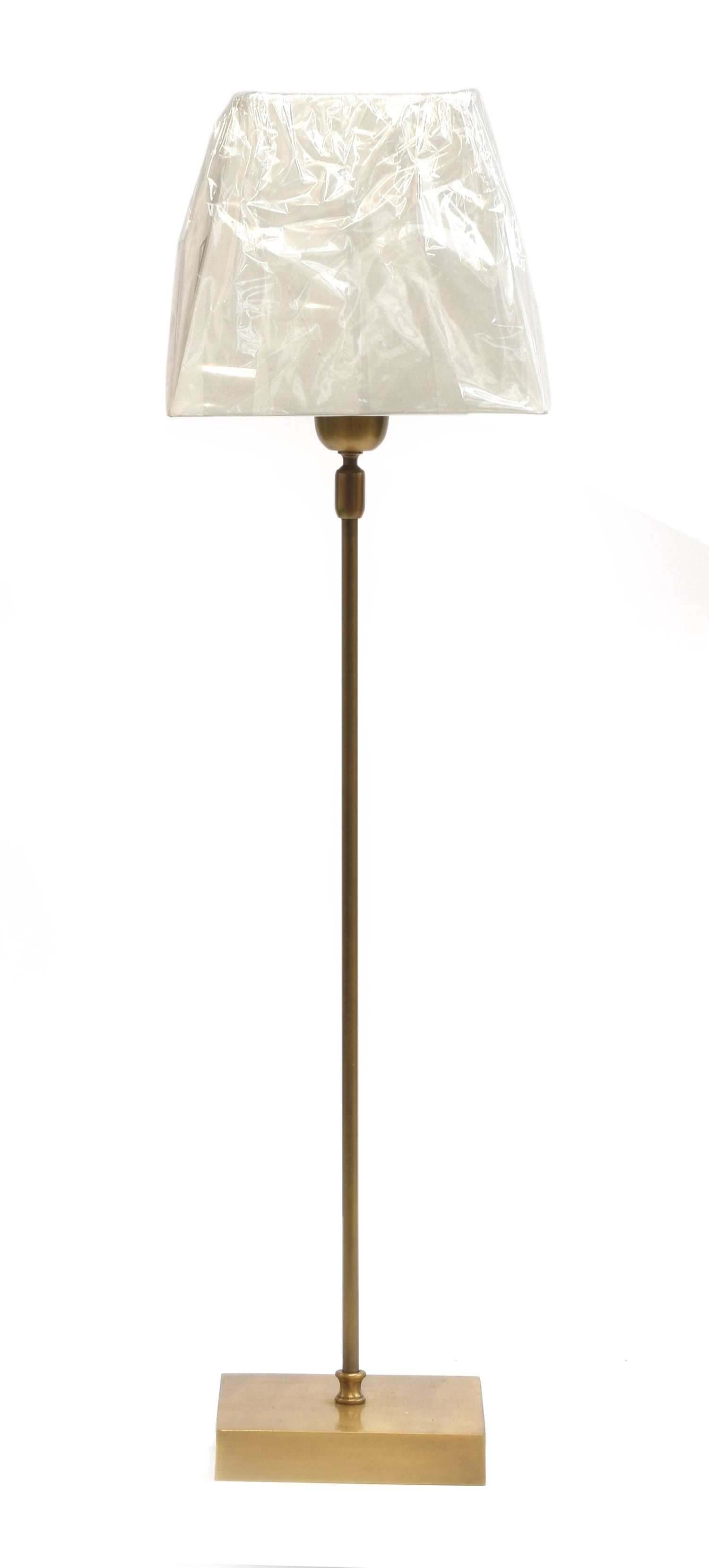 A Heathfield & Co 'Roxburgh' table lamp in 'Antique Brass', with shade, 76cm high to top of shade,