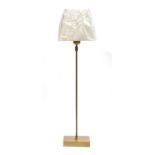 A Heathfield & Co 'Roxburgh' table lamp in 'Antique Brass', with shade, 76cm high to top of shade,