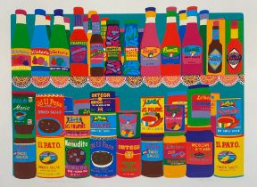 Anne Laddon, 'La Comida Mexicana', serigraph on paper, numbered 103/146, signed and dated 79,