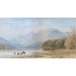 Cornelius Pearson (1805-1891), 'Ballahietich Ferry, Loch Lerien, N.B', watercolour on paper,