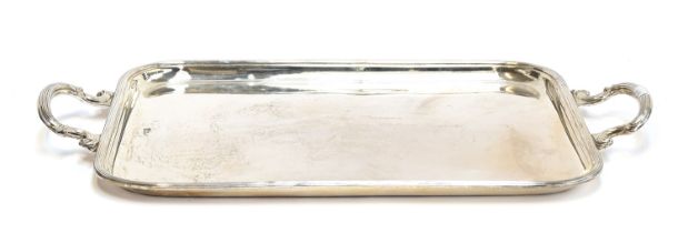 An Egyptian silver tray, engraved 'To Sir William Purves in Appreciation of your valued support