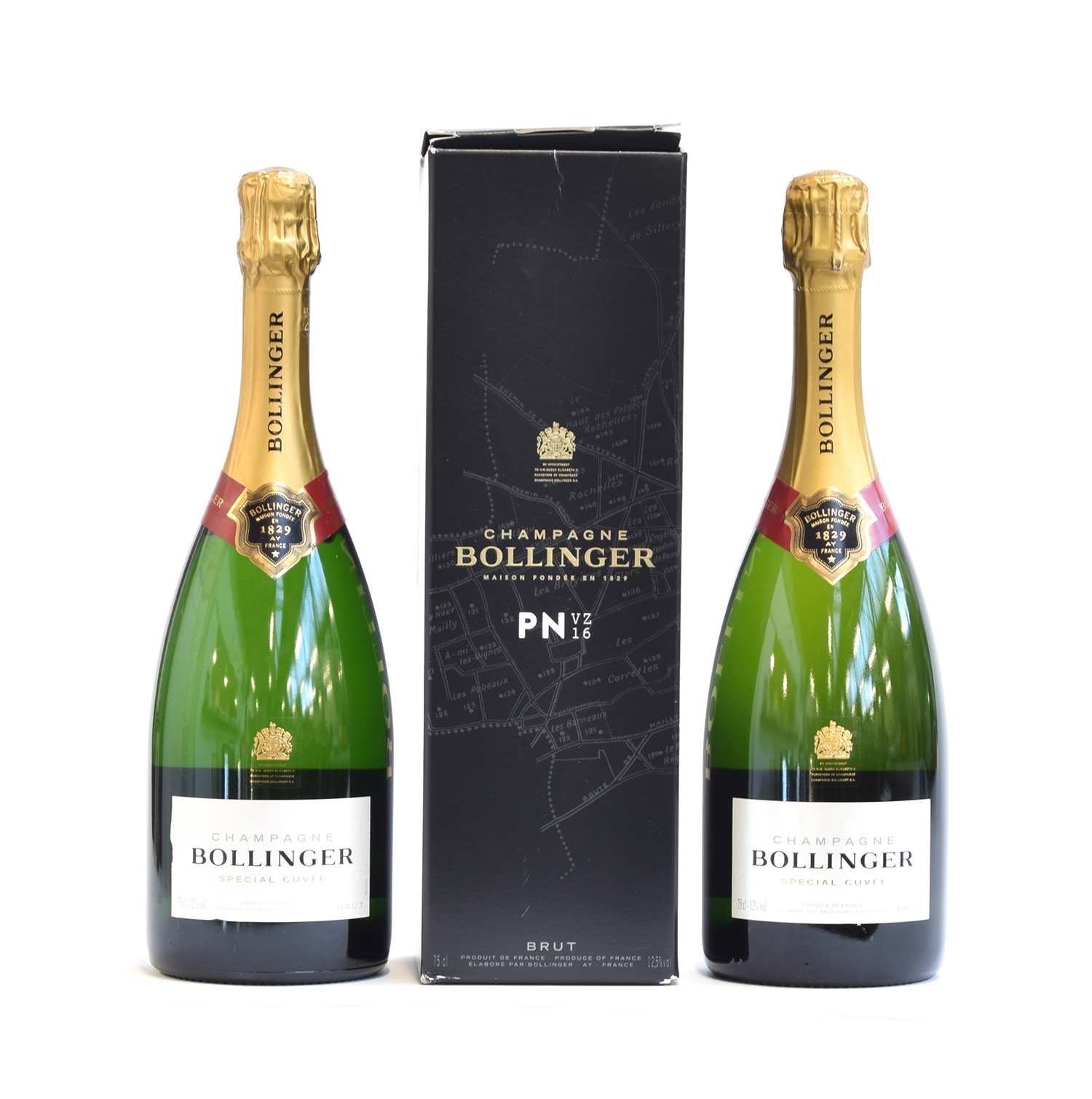Bollinger PN VS16, boxed (12.5%, 75cl), together with Champagne Bollinger Special Cuveé (12%, 75cl),