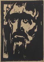 Emil Nolde (German, 1867-1956), 'Der Prophet', woodcut engraving, 1912