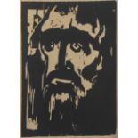 Emil Nolde (German, 1867-1956), 'Der Prophet', woodcut engraving, 1912