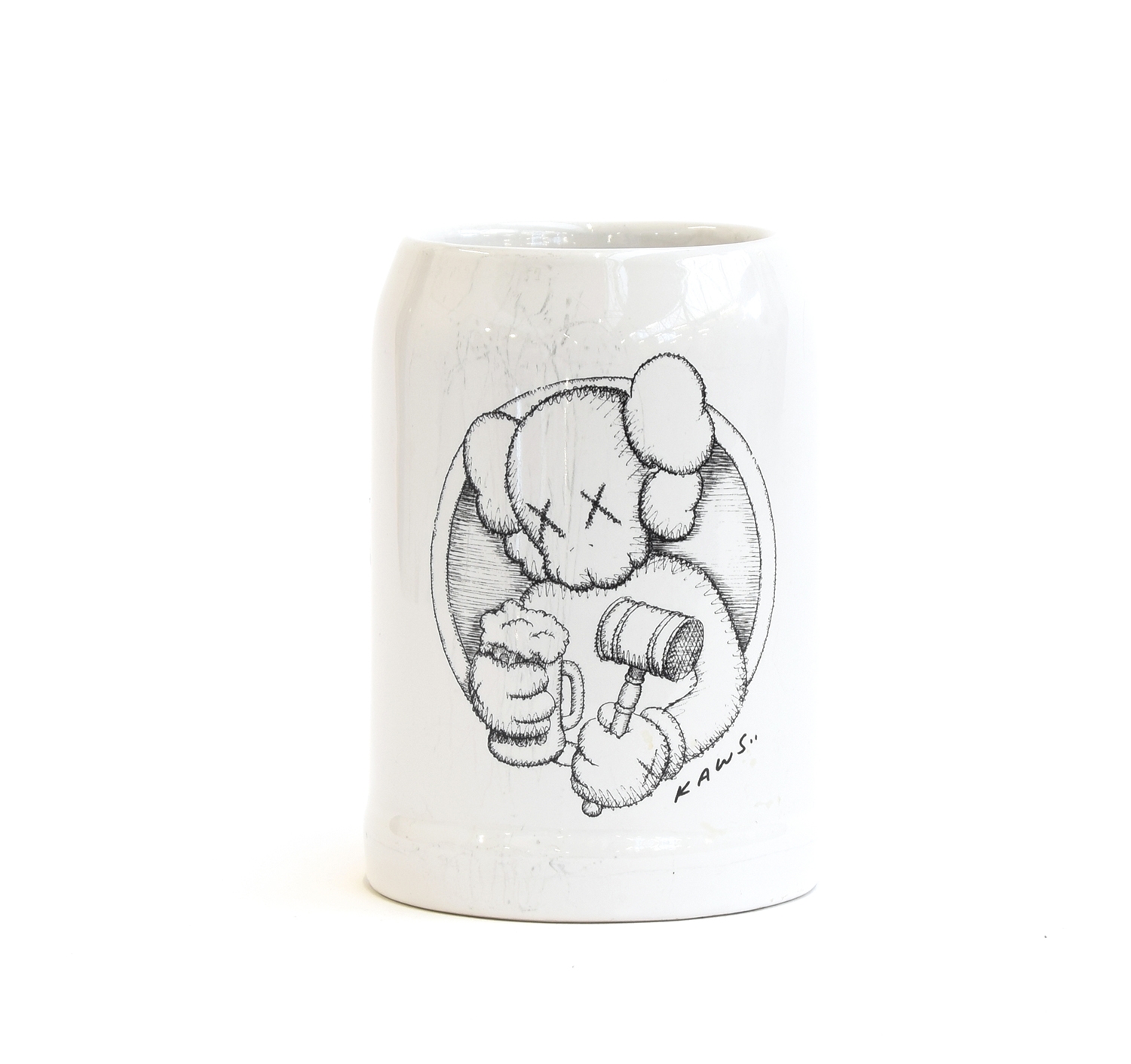 KAWS (American, b.1974), 'Simon's November Fest London 20.11.2011' Beer Stein, 2011; numbered 255/