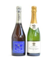 Highgrove Cuvée Champagne (12%, 75cl), together with Denis Coqueret Brut Prestige (12%, 75cl)