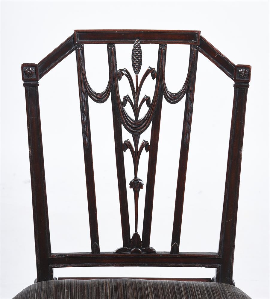 A set of seven Georgian revival dining chairs, late 19th century, to include one armchair, with - Image 5 of 5