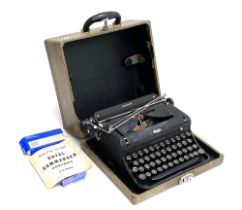 A vintage Royal Commander portable typewriter