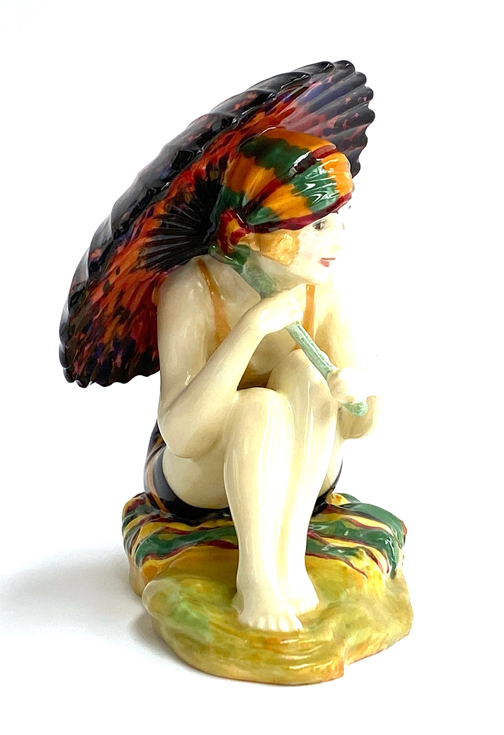 A Royal Doulton Art Deco figurine, 'Sunshine Girl', model no. HN1348, designed by Leslie - Image 2 of 9