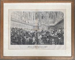 W.L Thomas after Macquoid, 'Meeting of Parliament for 1859, House of Lords', (supplement to the