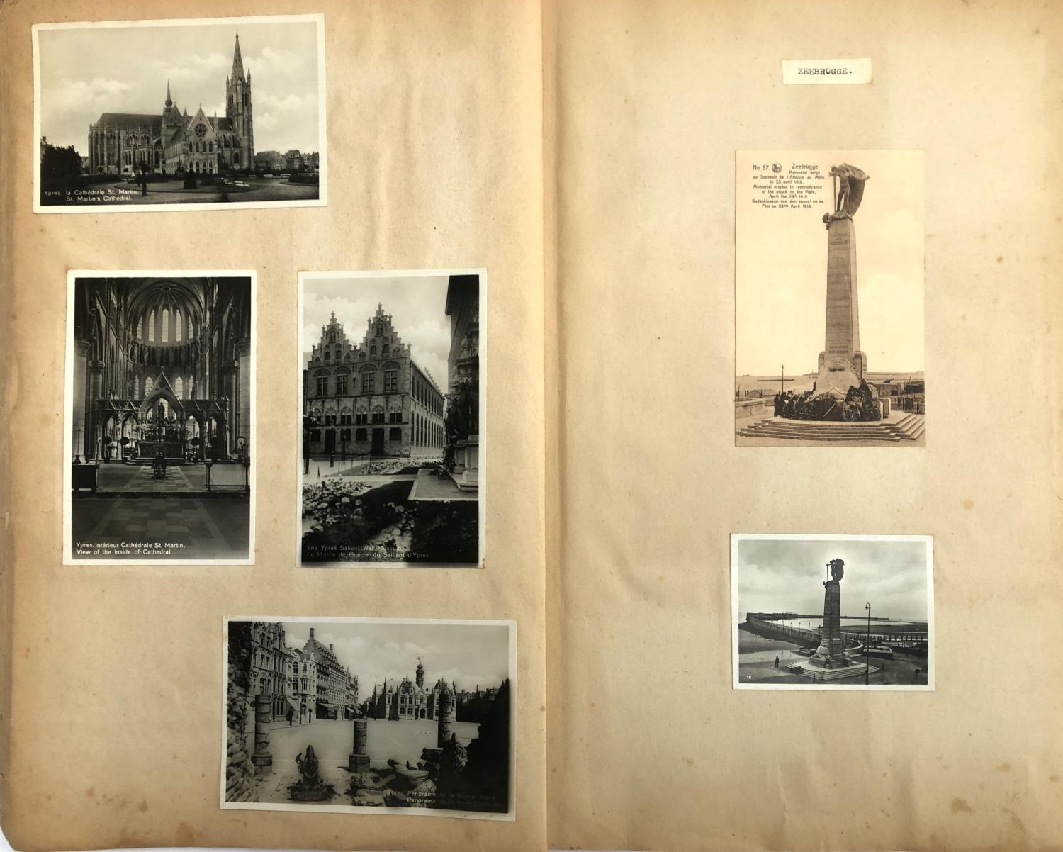 A 1936 scrapbook containing a quantity of photographs and postcards relating to the Canadian - Image 4 of 6