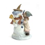 A Lladro figurine, 'Talk to Me Snowman', no. 8168, 21cmH