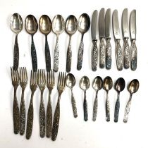 A set of Martin 90-36 white metal cutlery, for six settings
