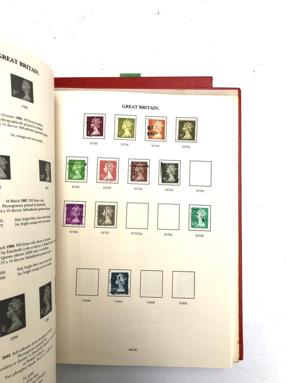 A quantity of British definitive stamps in three red Windsor albums, 1971 onwards, to include - Image 9 of 11