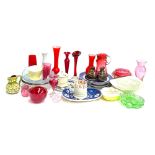 A quantity of glass and ceramics to include Emma Bridgewater 'Love & Kisses' mug, Carlton Ware