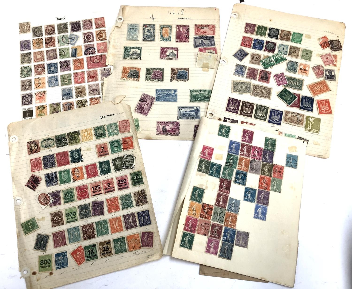 A quantity of definitive and commemorative stamps, many Victorian, to include New South Wales five - Image 8 of 12