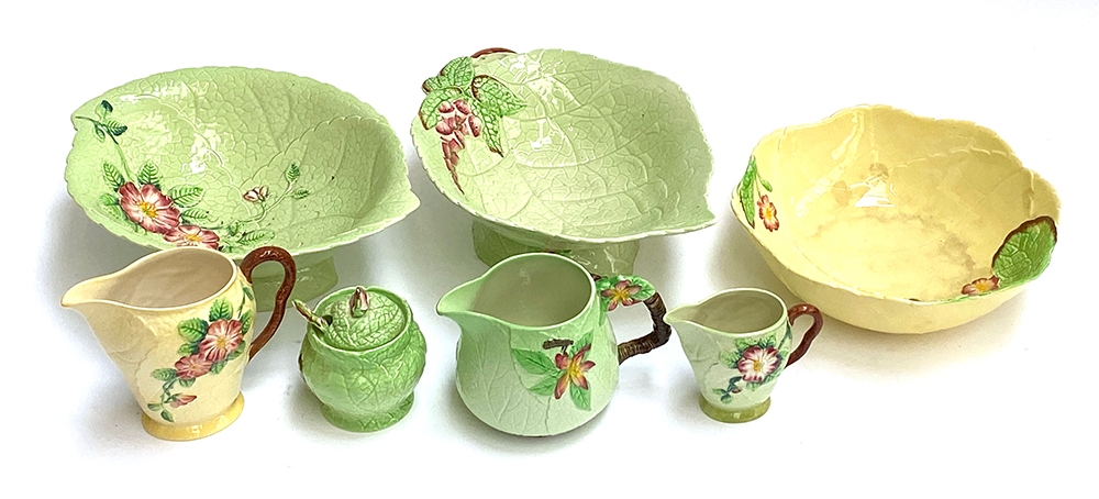 A quantity of Carlton Ware to include cabbage ware, jugs, jam pot etc - Image 2 of 2