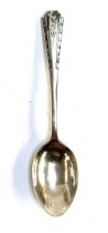 A silver teaspoon, hallmarked for Henry Atkin, Sheffield, 1945, approx. 32.5g