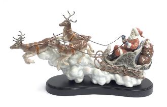 A Lladro figurine 'Santa's Midnight Ride Sleigh', model no. 1938, modelled by Alfredo Lorenz, no.